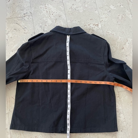 Jack Willis, Black Cotton Jacket - US size 8 - Picture 4 of 4